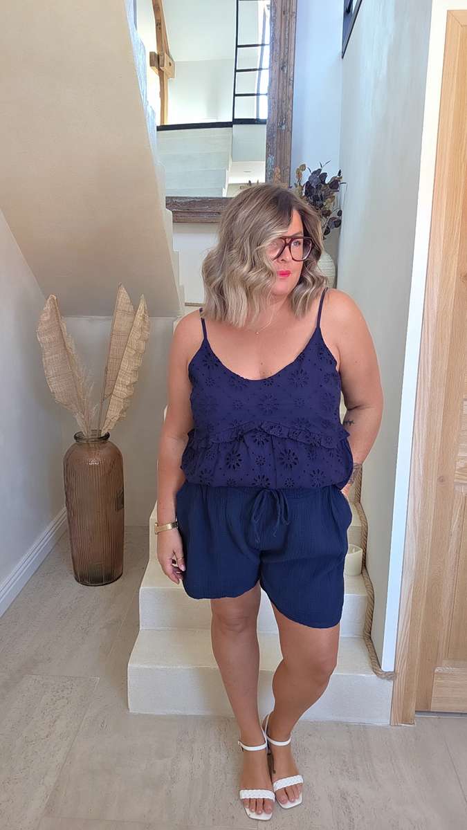 Short GAZE DE COTON